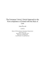 The European Union’s Varied Approach to the Non-compliance of Poland with the Rule of Law