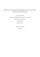 Rising Temperatures, Rising Tensions: the Relationship Between Climate Change, Migration, and Herder-Farmer Conflict in the Sahel