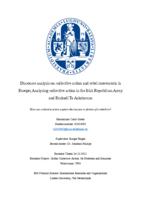 Discourse analysis on collective action and rebel movements in Europe; Analysing collective action in the Irish Republican Army and Euskadi Ta Askatasuna