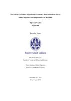 The End of Co-Ethnic Migration to Germany: How restrictions for coethnic migrants were implemented in the 1990s