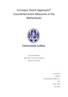 A Unique 'Dutch Approach?' Counterterrorism Measures in the Netherlands