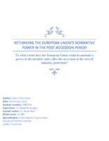 Rethinking the European Union's normative power in the post-accession period