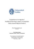 (Un)welcome Immigrants? Neoliberal Steering in Japan’s Immigration Policy toward Migrant Workers