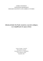 (Re)descobrindo São Paulo: memória e narrativa indígena na ressignificação do espaço urbano