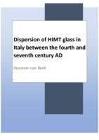 Dispersion of HIMT glass in Italy between the fourth and seventh century AD
