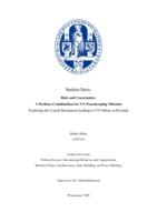 Risk and Uncertainty: A Perilous Combination for UN Peacekeeping Missions