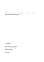 Prevalence of Psychiatric Disorders Among Refugees in Immigration Detention: A Systematic Review with Meta-Analysis