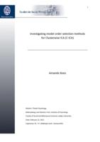 Investigating model order selection methods  for Clusterwise ICA (C-ICA)