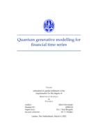 Quantum generative modelling for financial time series