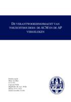 De verantwoordingsmacht van toezichthouders: de ACM en de AP vergeleken