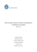 Placebo and cognitive enhancement: the cognitive and neurological effects of conditioning and verbal suggestion