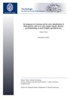 Development of a decision tool for early identification of adult patients with severe and complex bipolar disorder psychopathology in need of highly specialized care