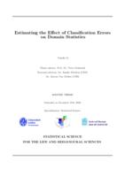 Estimating the Effect of Classification Errors on Domain Statistics
