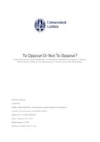 To Oppose or Not To Oppose?