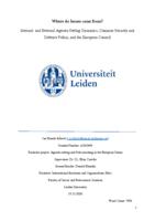 Where do Issues come from? Internal- and External Agenda-Setting Dynamics, Common Security and  Defence Policy, and the European Council