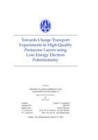 Towards Charge Transport Experiments in High-Quality Pentacene Layers using Low-Energy Electron Potentiometry