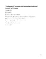 The impact of economic aid institutions on human security in Rwanda