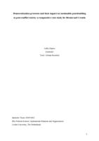 Democratization processes and their impact on sustainable peacebuilding in post-conflict society: a comparative case study for Bosnia and Croatia