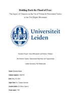 Holding Back the Flood of Fear: The Impact of Cohesion on the Use of Violent & Nonviolent Tactics in the Civil Rights Movement