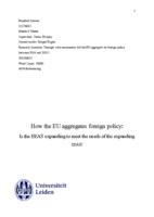 How the EU aggregates foreign policy
