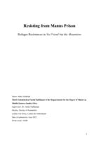 Resisting from Manus Prison