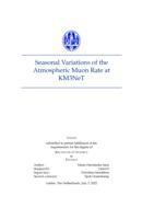 Seasonal Variations of the Atmospheric Muon Rate at KM3NeT