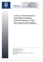 Activity of the Striatum in Individuals Exhibiting Antisocial Behavior After Receiving Social Feedback