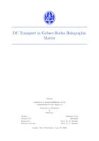 DC Transport in Gubser-Rocha Holographic Matter