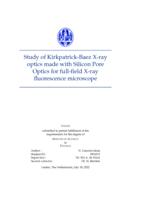 Study of Kirkpatrick-Baez X-ray optics made with Silicon Pore Optics for full-field X-ray fluorescence microscope