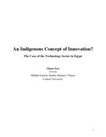 An Indigenous Concept of Innovation?