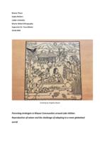 Parenting strategies in Mayan Communities around Lake Atitlan:  Reproduction of values and the challenge of adapting to a more globalized world