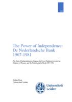 The Power of Independence: De Nederlandsche Bank 1967-1981