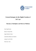 Current Strategies for the Digital Curation of NFT Art