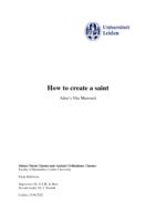 How to create a saint