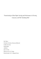 Transforming in Plain Sight: Passing and Performance in Passing, Caucasia, and The Vanishing Half