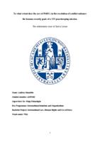 To what extent does the use of PMSCs in the resolution of conflict enhance the human security goals of a UN peacekeeping mission