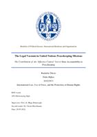 The Legal Vacuum in United Nations Peacekeeping Missions