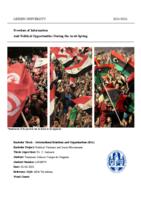 Freedom of Information and Political Opportunities during the Arab Spring