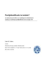 Partijidentificatie in isolatie?