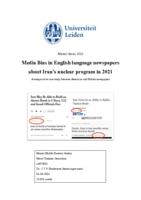 Media Bias in English language newspapers about Iran’s nuclear program in 2021