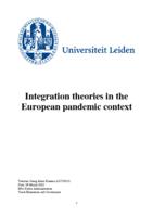 Integration theories in the European pandemic context