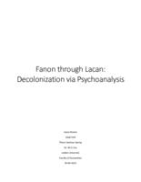 Fanon through Lacan: Decolonization via Psychoanalysis