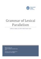 Grammar of Lexical Parallelism