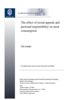 The effect of moral appeals and personal responsibility on meat consumption
