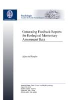 Generating Feedback Reports for Ecological Momentary Assessment Data