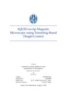 SQUID-on-tip Magnetic Microscopy using Tunneling-Based Height Control