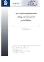 The effects of binaural beats  during rest on memory  consolidation