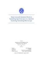 Steps towards Inelastic Electron Tunneling Spectroscopy in a dipstick Scanning Tunneling Microscope