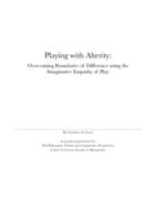 Playing with Alterity: Overcoming Boundaries of Difference using the Imaginative Empathy of Play