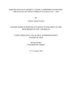 INFROMATION MANAGEMENT ACROSS A DISPERSED GEOGRAPHY: THE DUTCH EAST INDIA COMPANY IN SURAT 1647 – 1650